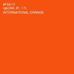 #F55111 - International Orange Color Image