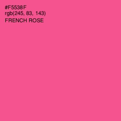 #F5538F - French Rose Color Image
