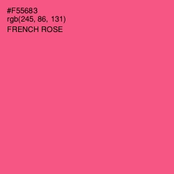 #F55683 - French Rose Color Image