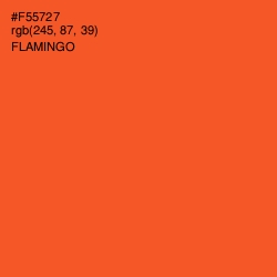 #F55727 - Flamingo Color Image