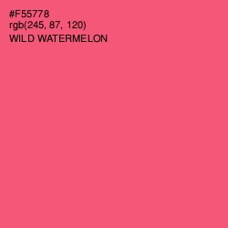 #F55778 - Wild Watermelon Color Image
