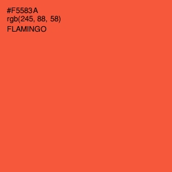 #F5583A - Flamingo Color Image