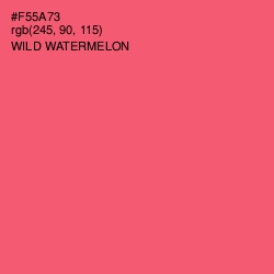 #F55A73 - Wild Watermelon Color Image