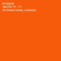 #F55B0B - International Orange Color Image