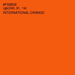 #F55B0E - International Orange Color Image