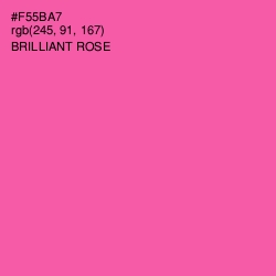 #F55BA7 - Brilliant Rose Color Image
