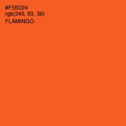 #F55D24 - Flamingo Color Image