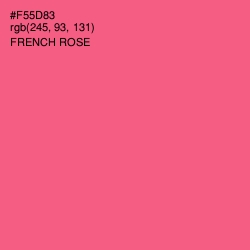 #F55D83 - French Rose Color Image