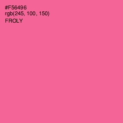 #F56496 - Froly Color Image