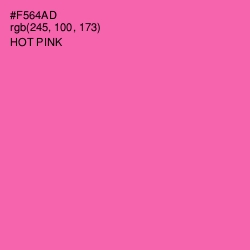 #F564AD - Hot Pink Color Image