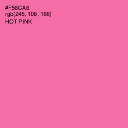 #F56CA6 - Hot Pink Color Image