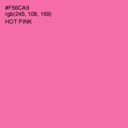 #F56CA9 - Hot Pink Color Image