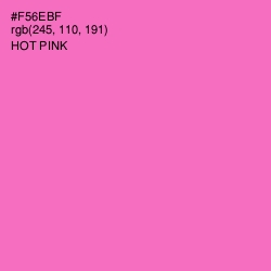 #F56EBF - Hot Pink Color Image