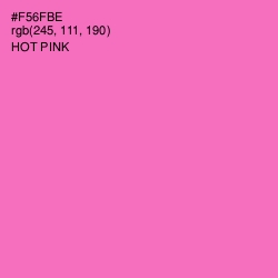 #F56FBE - Hot Pink Color Image