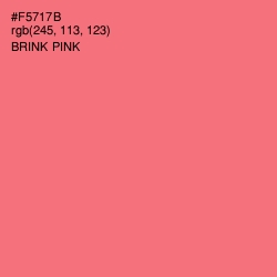 #F5717B - Brink Pink Color Image