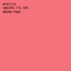 #F5717C - Brink Pink Color Image