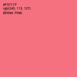 #F5717F - Brink Pink Color Image