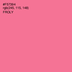 #F57394 - Froly Color Image