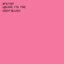 #F5779F - Deep Blush Color Image