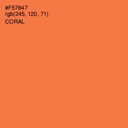 #F57847 - Coral Color Image