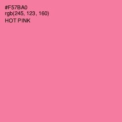 #F57BA0 - Hot Pink Color Image