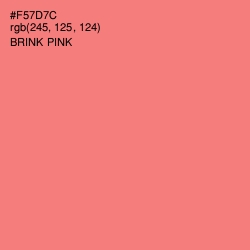 #F57D7C - Brink Pink Color Image