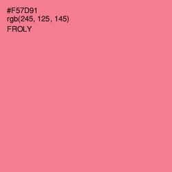 #F57D91 - Froly Color Image