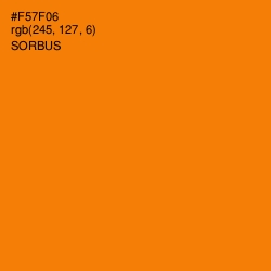 #F57F06 - Sorbus Color Image