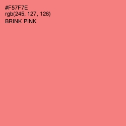 #F57F7E - Brink Pink Color Image