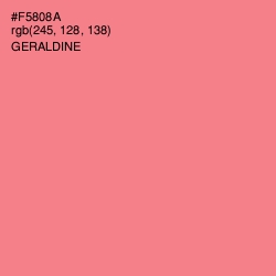 #F5808A - Geraldine Color Image