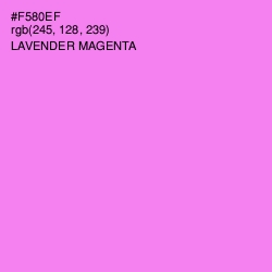 #F580EF - Lavender Magenta Color Image