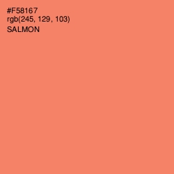#F58167 - Salmon Color Image