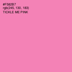 #F582B7 - Tickle Me Pink Color Image