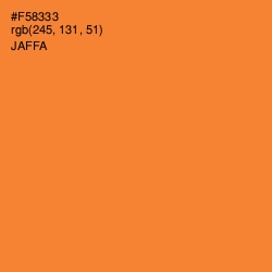 #F58333 - Jaffa Color Image