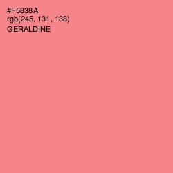 #F5838A - Geraldine Color Image