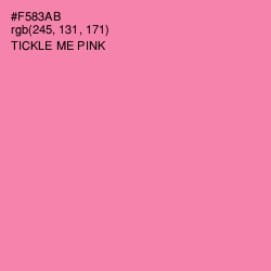 #F583AB - Tickle Me Pink Color Image