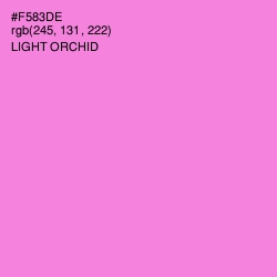 #F583DE - Light Orchid Color Image