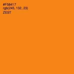 #F58417 - Zest Color Image