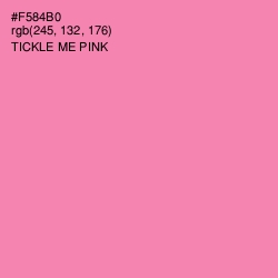 #F584B0 - Tickle Me Pink Color Image