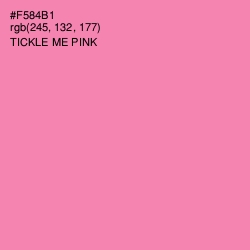 #F584B1 - Tickle Me Pink Color Image