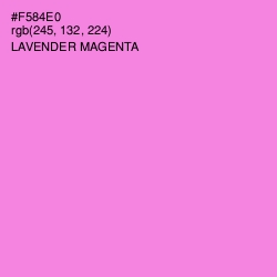 #F584E0 - Lavender Magenta Color Image