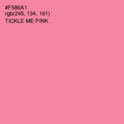 #F586A1 - Tickle Me Pink Color Image