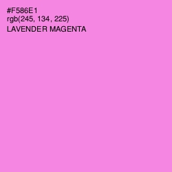 #F586E1 - Lavender Magenta Color Image