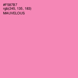 #F587B7 - Mauvelous Color Image