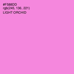 #F588DD - Light Orchid Color Image