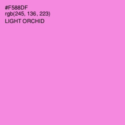 #F588DF - Light Orchid Color Image