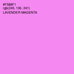 #F588F1 - Lavender Magenta Color Image