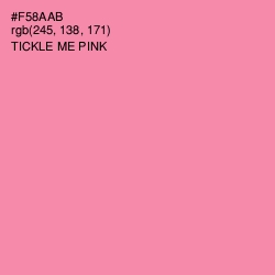 #F58AAB - Tickle Me Pink Color Image