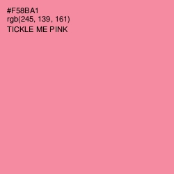 #F58BA1 - Tickle Me Pink Color Image