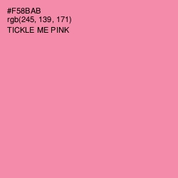 #F58BAB - Tickle Me Pink Color Image